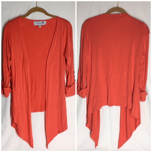 🛍Completely Me by Liz Lange Orange Cardigan Sz XS - Picture 3 of 4